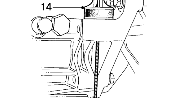 Release clutch cable from bulkhead clip.
