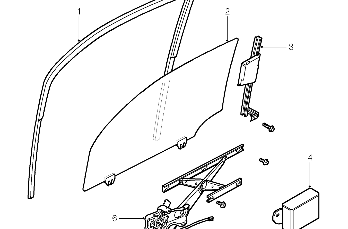 Electric window lift components