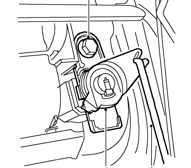 Drivers door lock – Remove front door trim casing. See Interior trim components.