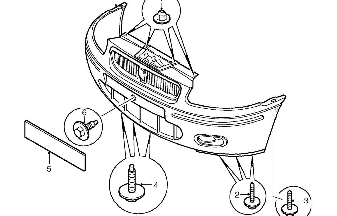 Front bumper – Service repair no - 76.22.08
