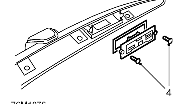 Tailgate applique – Do not carry out further dismantling if component is removed for access only.