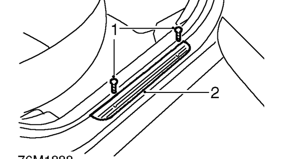Rear tread plate – Service repair no - 76.76.02