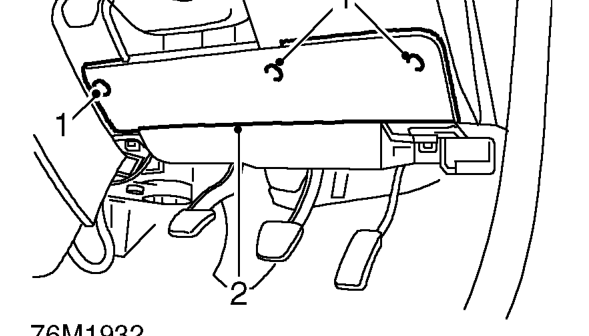 Fuse box cover – Service repair no - 76.46.30