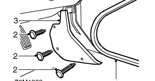 ’a’ post lower trim casing – Service repair no - 76.13.27
