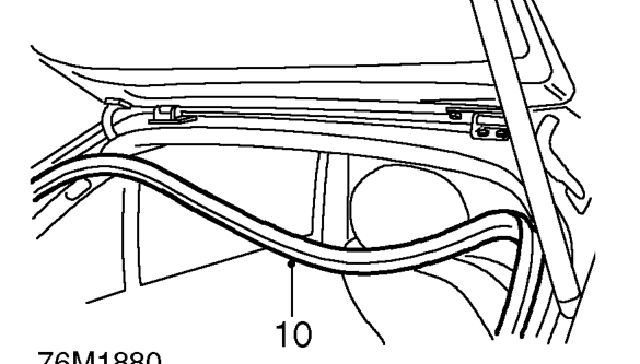 Headlining – Remove both grab handles.