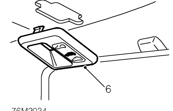 Windscreen – Remove 2 screws securing both sun visor catches to headlining and remove catches.