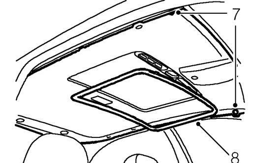 Windscreen – Remove sun roof switch escutcheon.