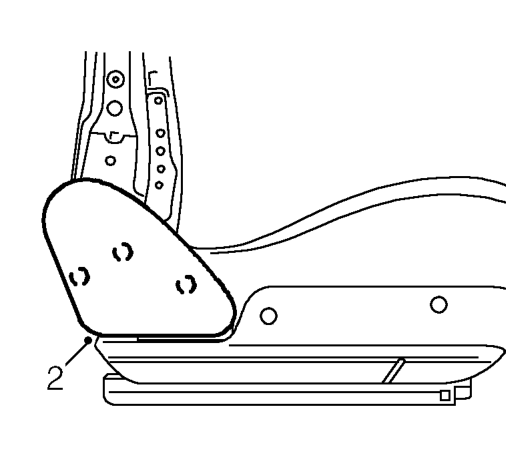 Outer valance - front cushion – Remove front seat. See this section.