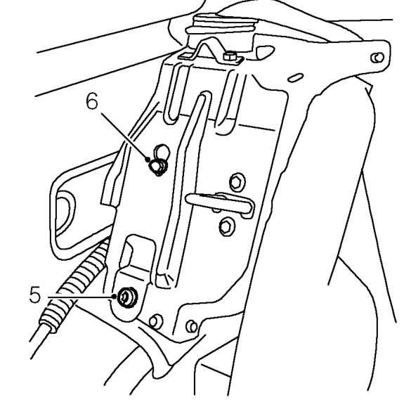 Rear seat belt - side - 5 door – Remove Torx screw securing seat belt to floor.