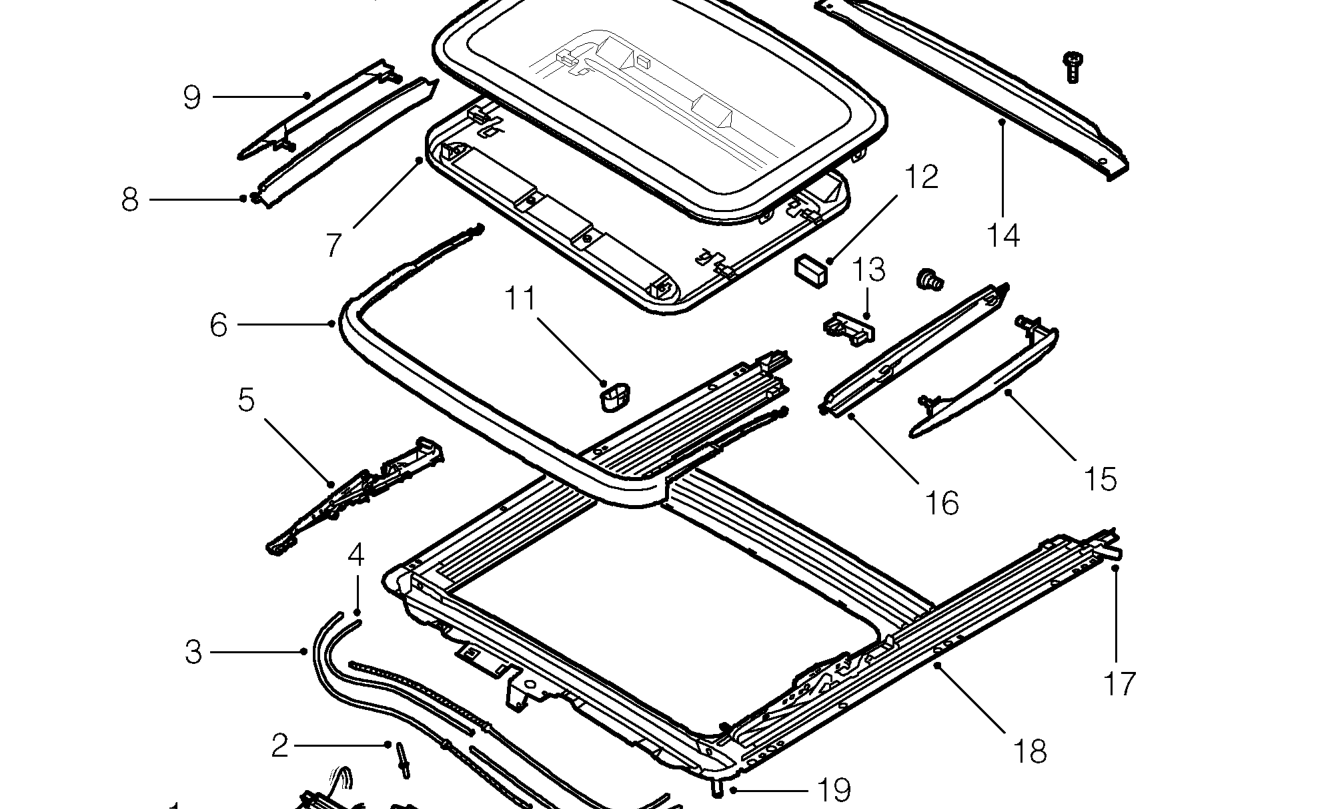 Sun roof components