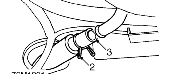 Sun roof drain tube – Remove headlining. See Interior trim components.
