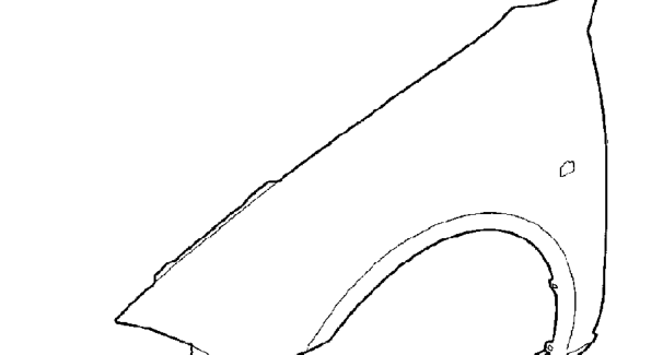 Front fender – Bodyshells are serviced with or without sunroof aperture, and less front fenders, door ass