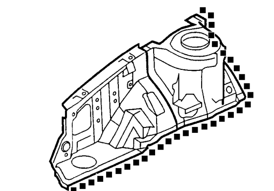 Valance – Remove engine. See Workshop Manual, Engine, Repairs.