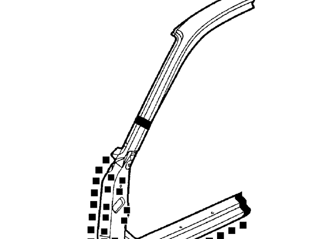 Front body side – Remove ’A’ post trim lower casing. See BODY, Interior trim components.