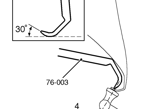 Brm – From bottom of outer wheel arch - point D, measure 160 mm (6.3 in) to point C, make suitab