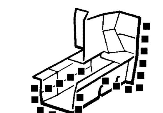 Rear longitudinal member – Remove all trim items as for rear body and spare wheel well assembly.