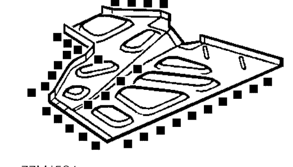 Load floor side – Remove all trim items as for rear body assembly, rear quarter assembly and rear inner whee