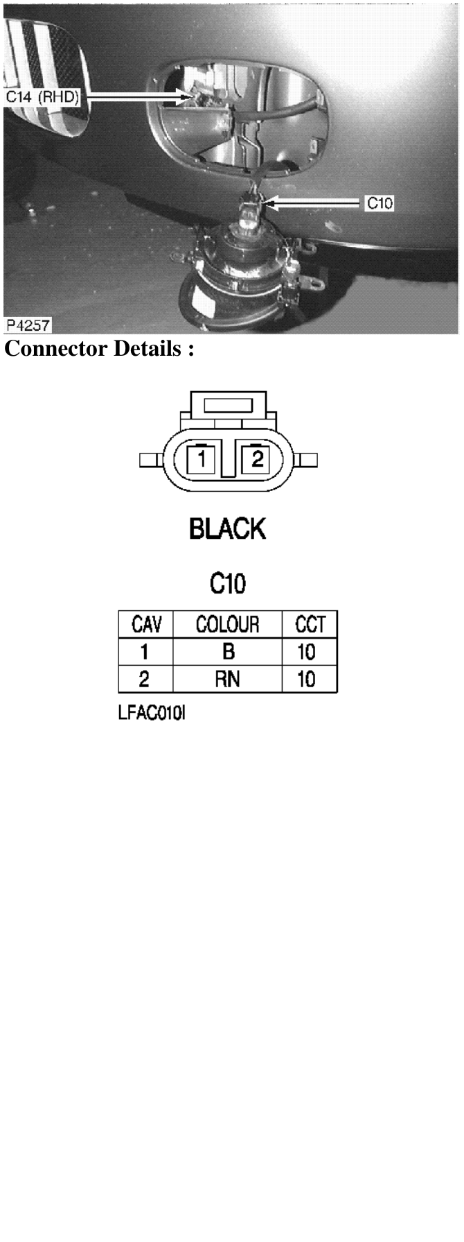 Photo location : – Description : LH Front Foglight Location : Front bumper LH side