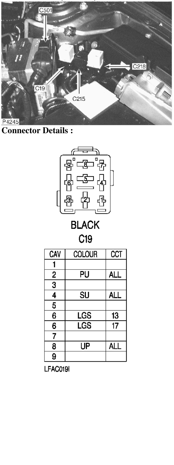 Photo location (k series) : – Description : Cooling Fan Relay Location : LH side of engine compartment