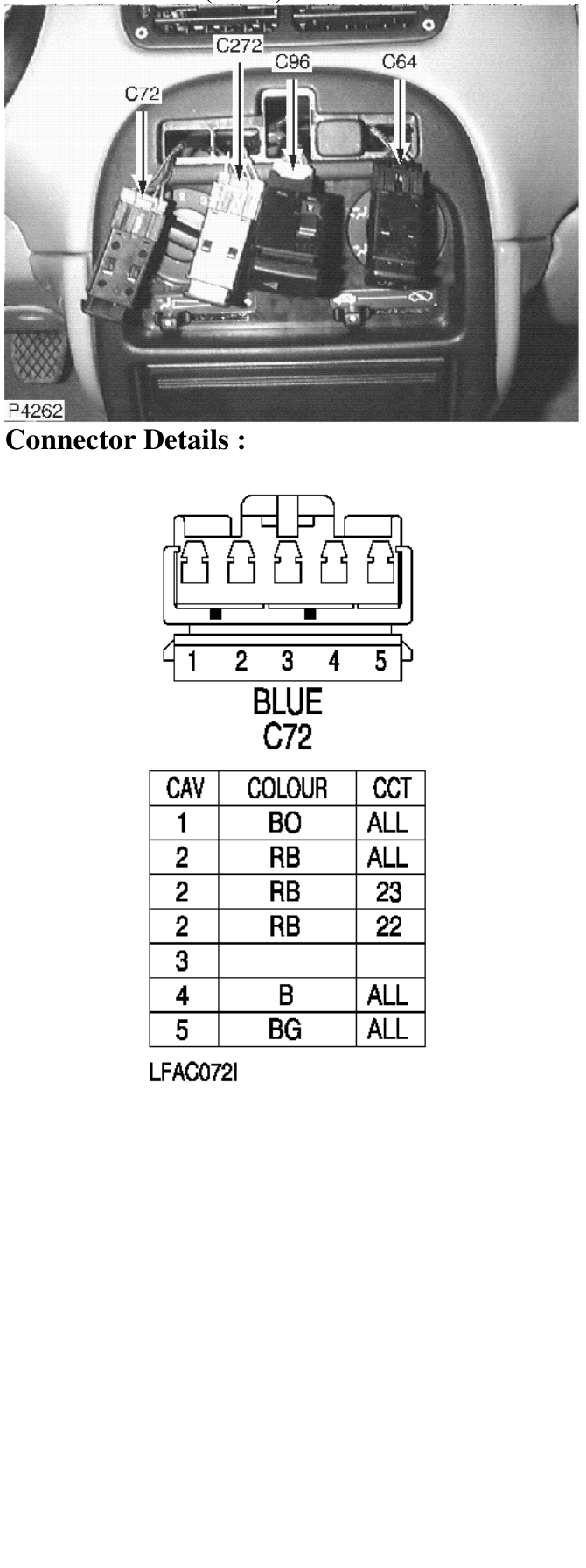 Photo location (lhd) : – Description : Heated Rear Window Switch Location : Behind centre console