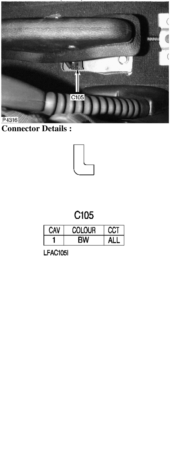 Photo location (rhd) : – Description : Handbrake Switch Location : Base of handbrake lever