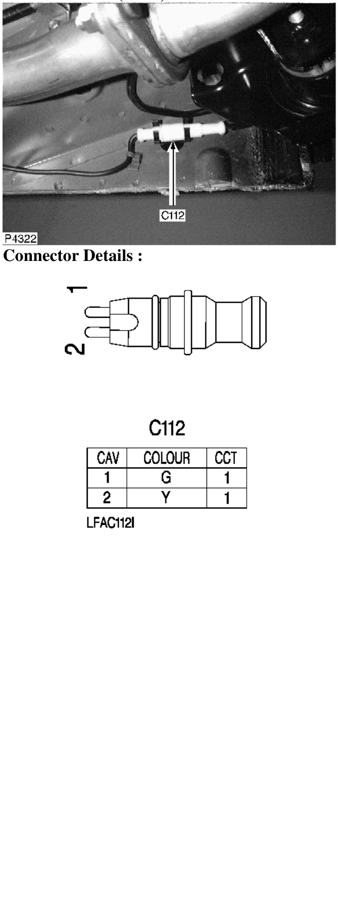 Photo location (rhd) : – Description : RH Rear ABS Sensor Location : Below RH rear wheelarch