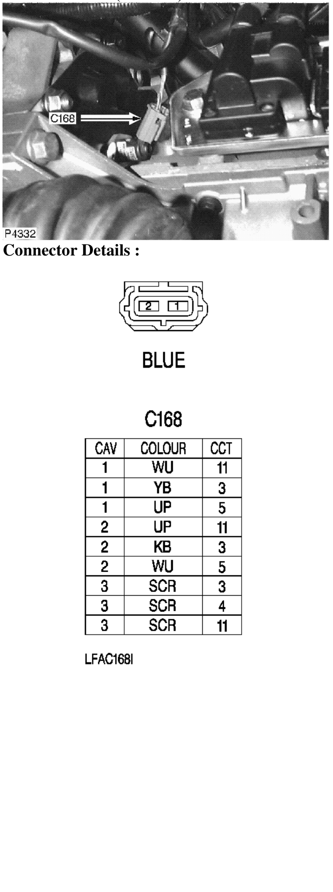 Photo location (l series) : – Description : Crankshaft Sensor Location : Behind engine