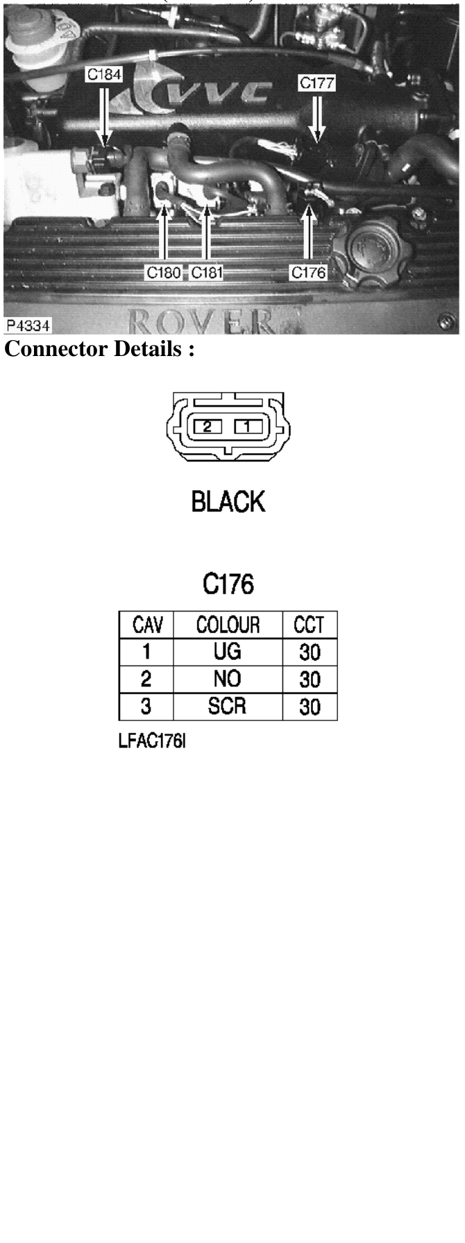 Photo location (l series) : – Description : Camshaft Sensor Location : RH side of bulkhead