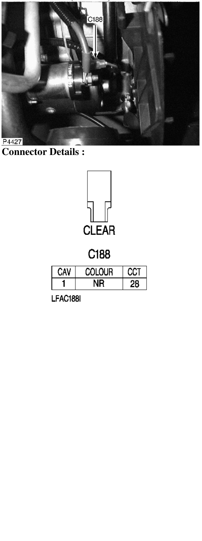 Photo location (l series) : – Description : Starter Solenoid - 1.6 Automatic Location : Above gearbox
