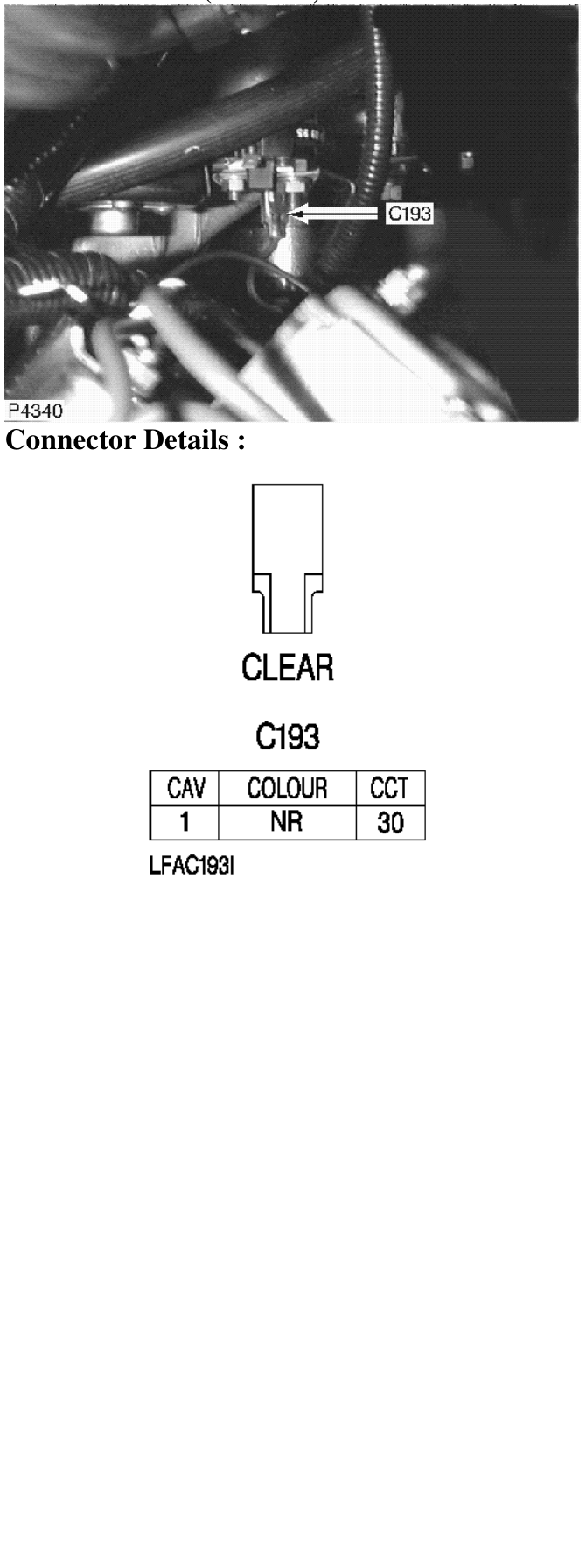 Photo location (l series) : – Description : Starter Solenoid - 1.8 Location : Top of engine