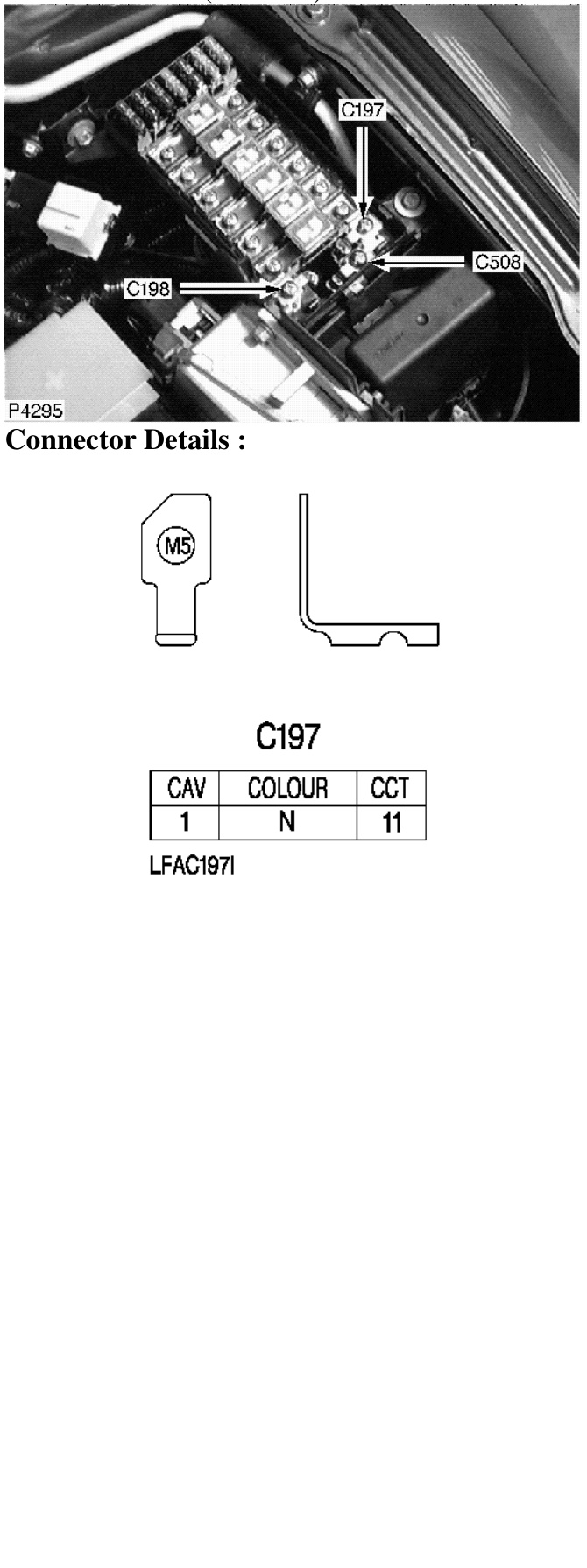 Photo location (l series) : – Description : Engine Compartment Fusebox Location : LH side of engine compartment