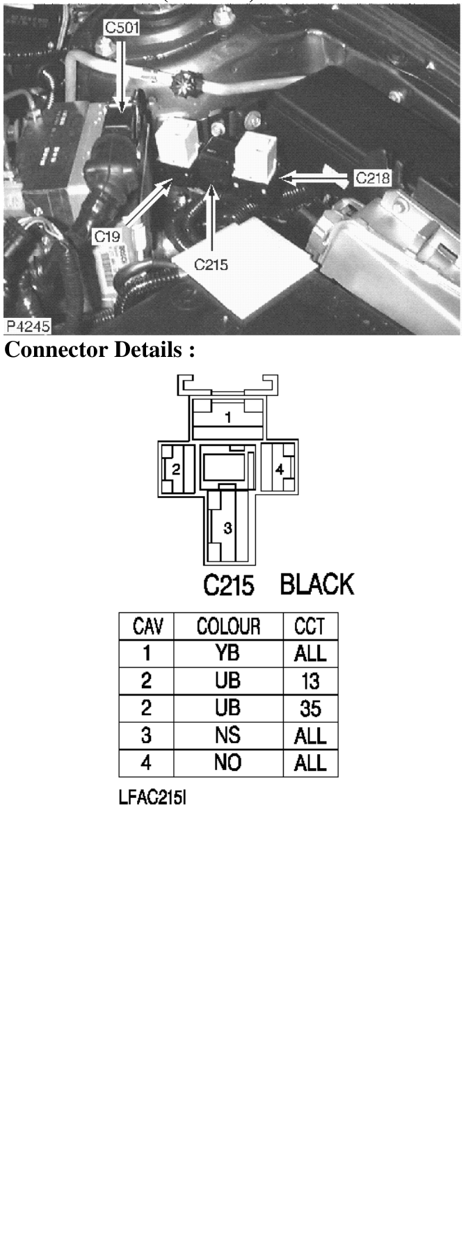 Photo location (l series) : – Description : Glow Plug Relay Location : LH side of engine compartment