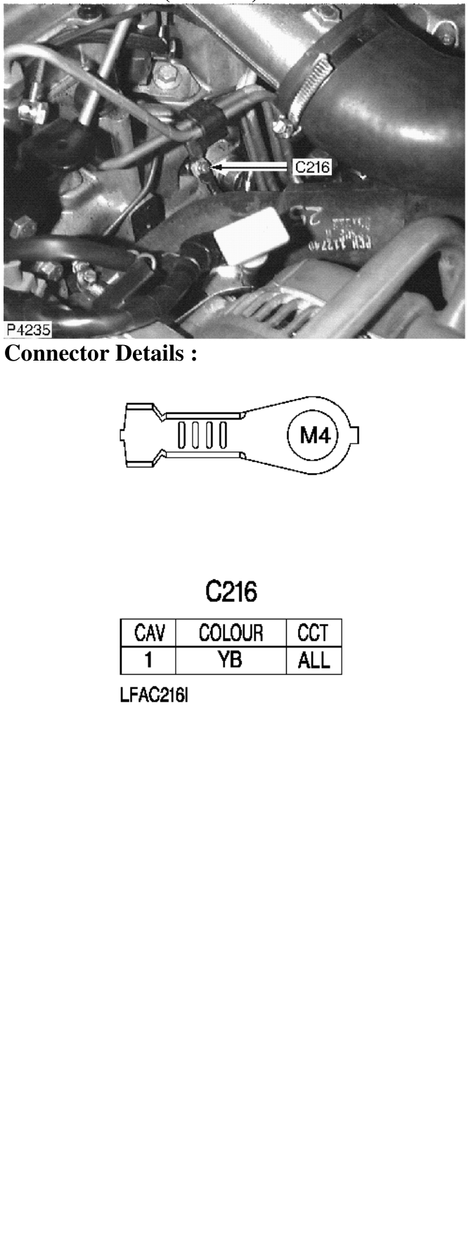 Photo location (l series) : – Description : Glow Plug Location : Front of engine - centre