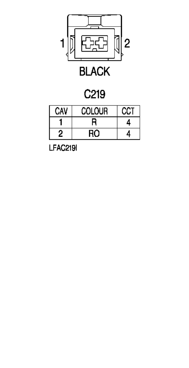 Connector details : – Description : Oil Temperature Sensor Location : Not available
