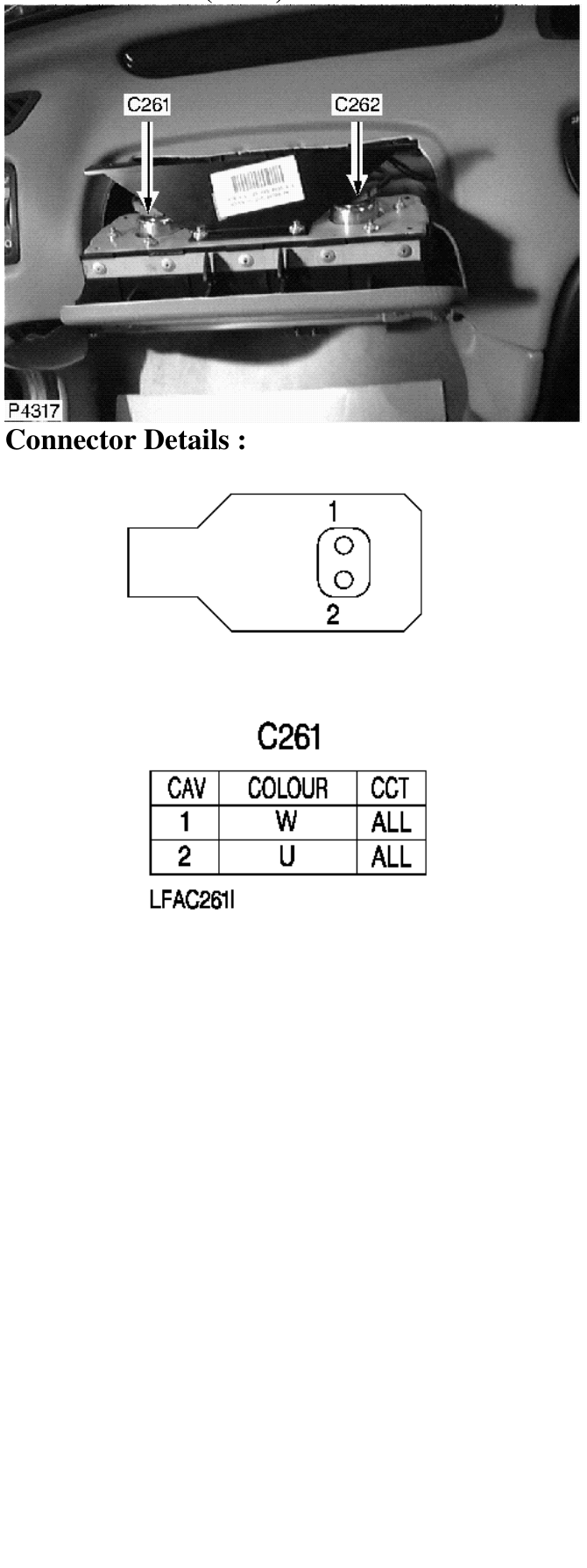 Photo location (lhd) : – Description : Passnger Airbag Location : Behind passenger’s airbag module