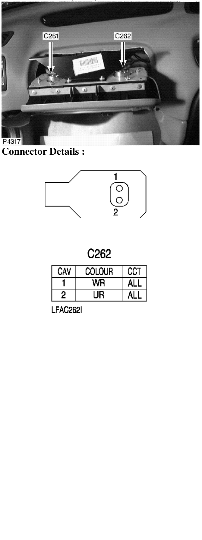 Photo location (lhd) : – Description : Passenger Airbag Location : Behind passenger’s airbag module