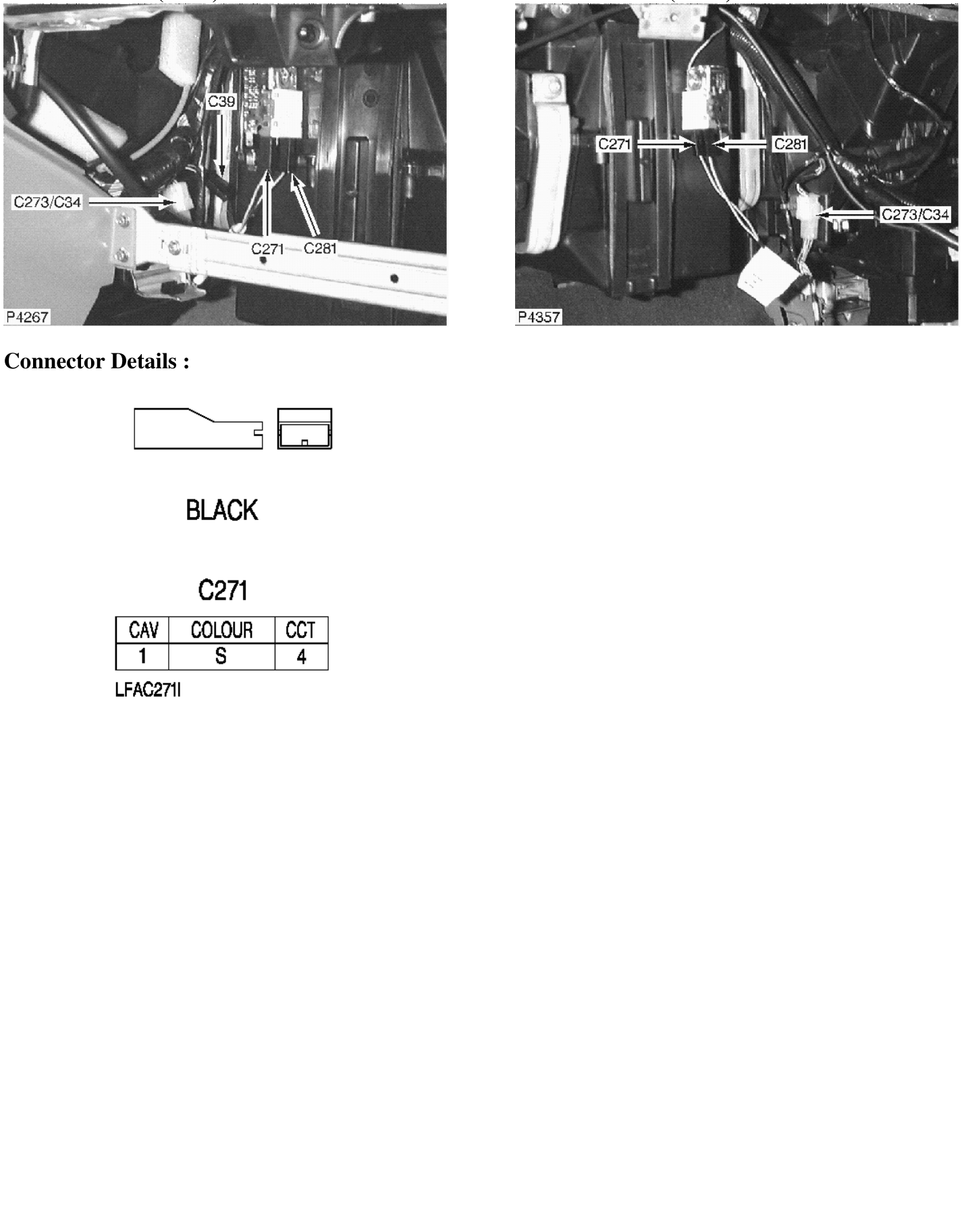 Photo location (lhd) : photo location (rhd) : – Description : Thermo Switch Location : Behind glovebox