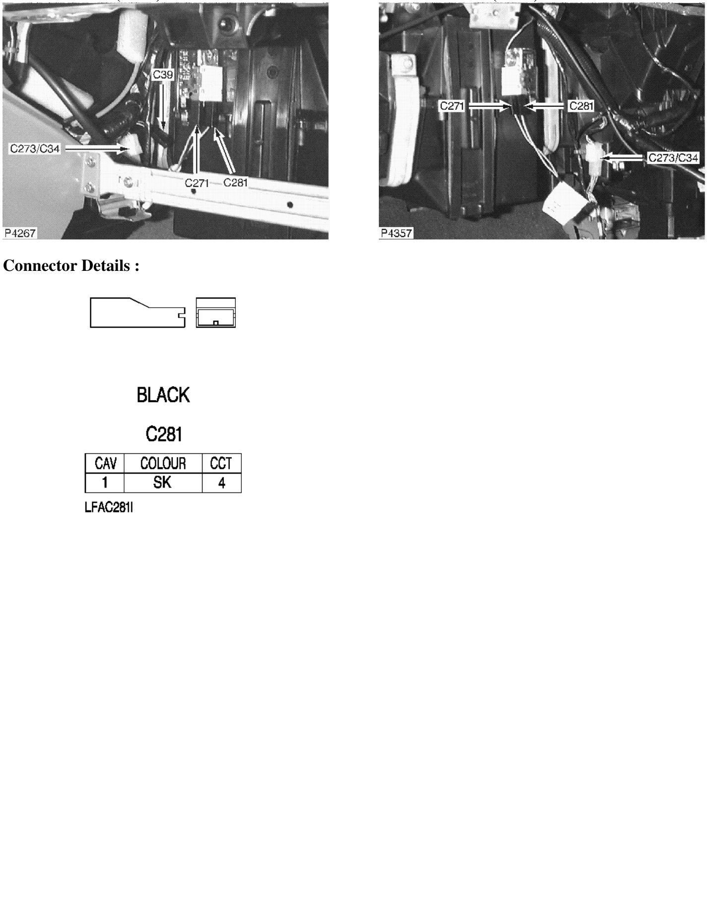 Photo location (lhd) : photo location (rhd) : – Description : Thermo Switch Location : Behind glovebox