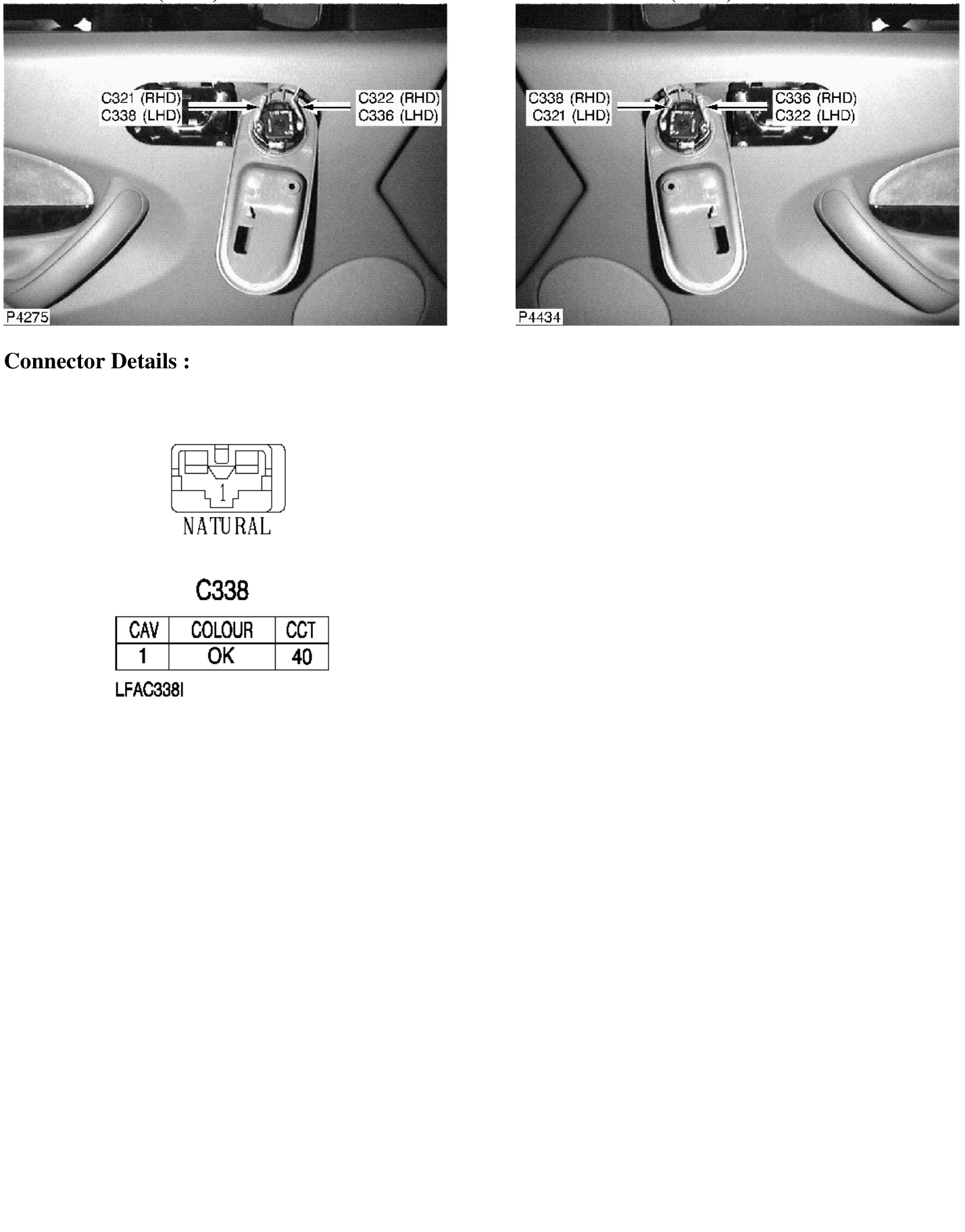 Photo location (lhd) : photo location (rhd) : – Description : RH Front Tweeter Location : Behind RH front door trim panel