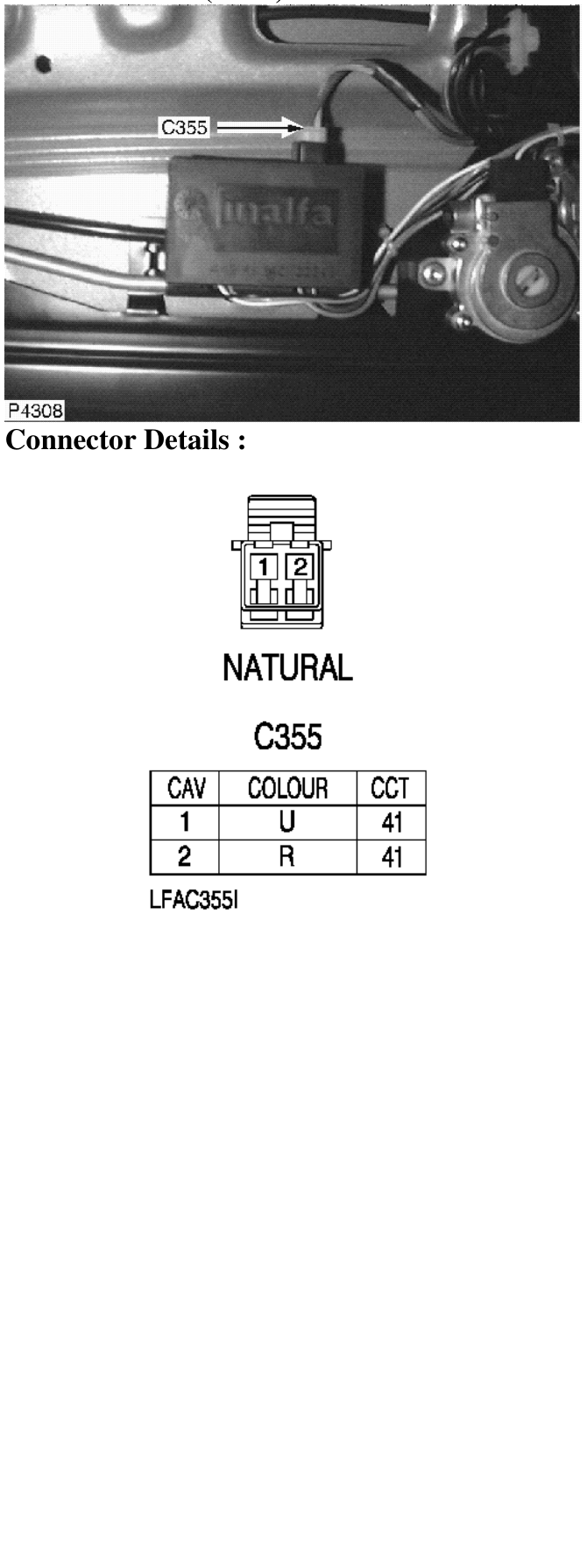 Photo location (lhd) : – Description : Sunroof Motor Location : Front of headlining in the centre