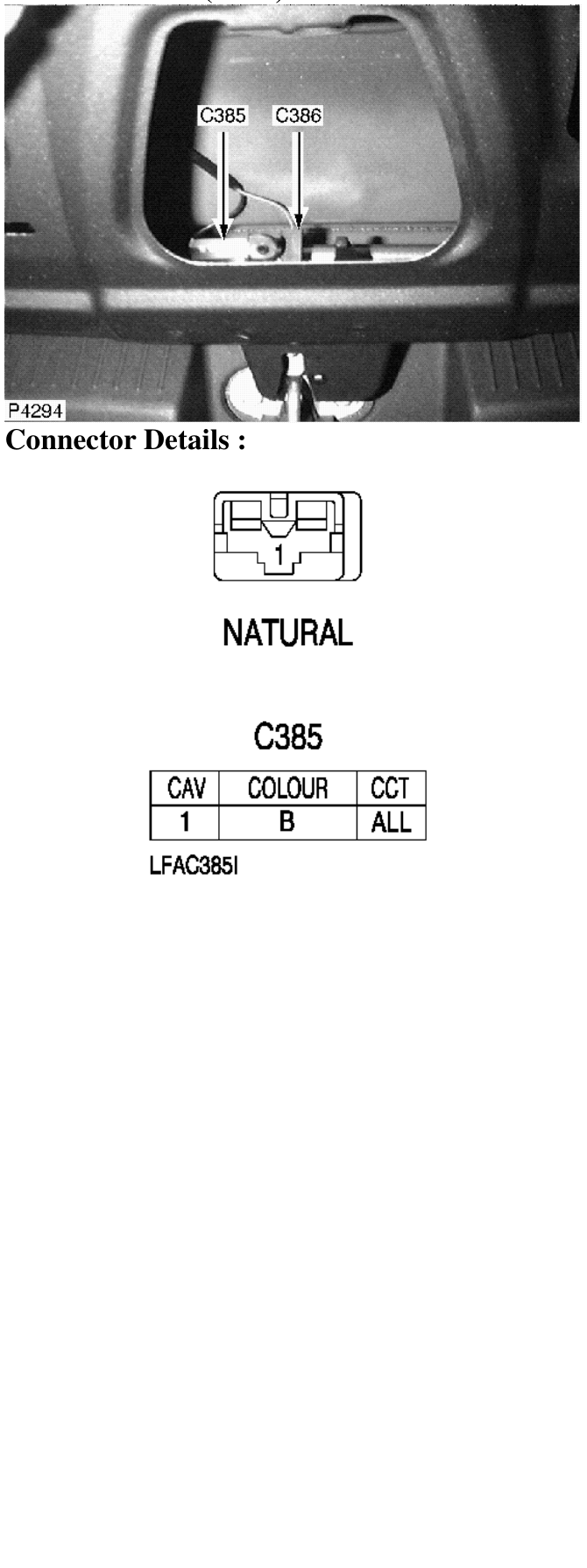 Photo location (lhd) : – Description : Tailgate Lock Switch Location : Centre of taildoor, behind trim panel