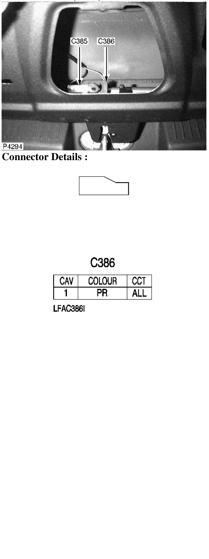 Photo location (lhd) : – Description : Tailgate Lock Switch Location : Centre of taildoor, behind trim panel