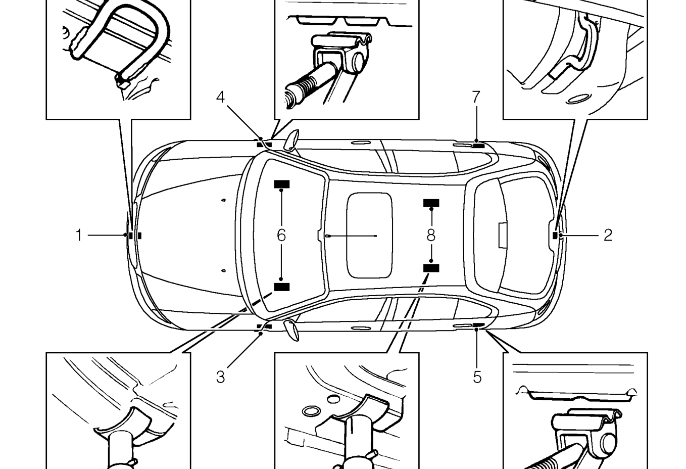 Jacking, supporting and towing
