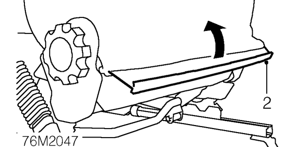 Lumbar support mechanism – Remove lumbar support adjustment wheel.