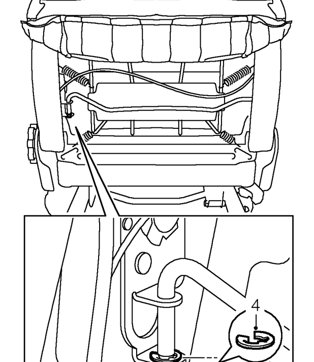 Lumbar support mechanism – Pull seat squab cover upwards to gain access to lumbar mechanism.