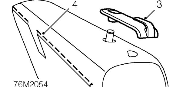 Both latches: – Remove escutcheon from top of squab cover.