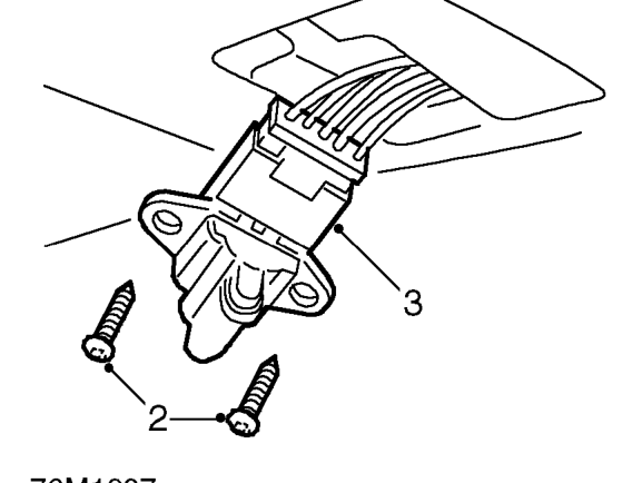 Sun roof switch – Remove finisher from switch.