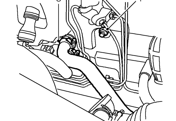 Heater – Position drain tray to collect any coolant spillage.