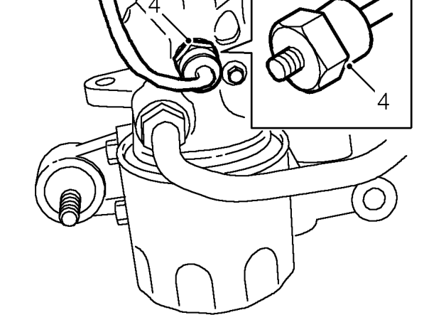 Engine overheat sensor - ’l’ series – Disconnect engine overheat sensor multiplug from engine harness.