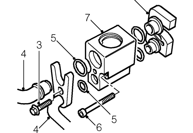 Evaporator – Remove bolts securing expansion tank to bulkhead and move aside.